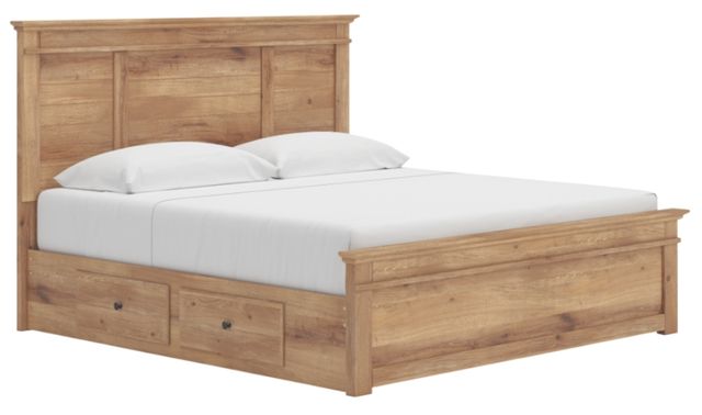 Signature Design by Ashley® Fenderport Tan King Storage Platform Bed-0