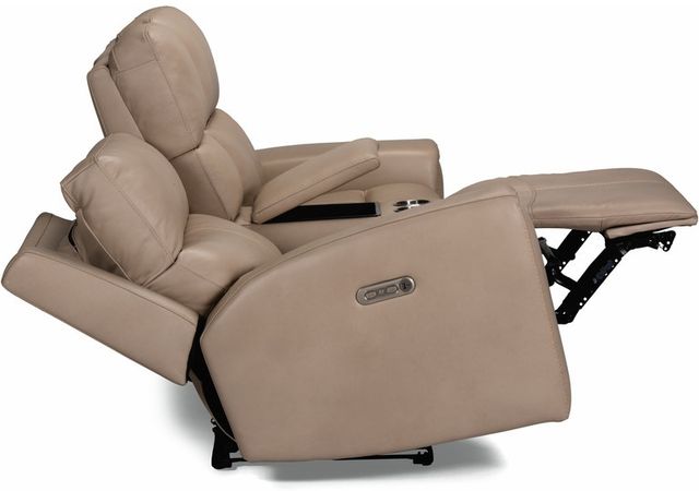 Flexsteel® Customizable Jarvis Beige Power Reclining Loveseat-2