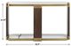 Uttermost® Ryles Gold/Walnut Console Table-2