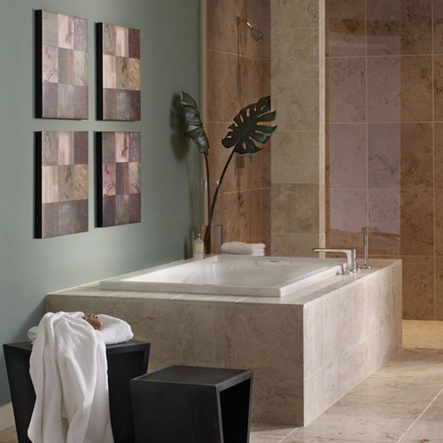 American Standard Evolution® White Drop In or Undermoun Deep Soak Bathtub-2