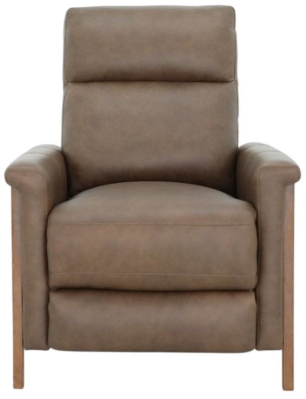 BarcaLounger® Lewiston Oasis Walnut Leather Manual Recliner-3