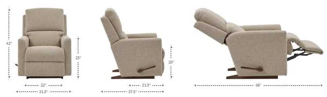 La-Z-Boy® Wynne Stone Manual Rocking Recliner-2