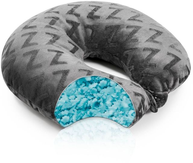 Malouf® Z™ Travel Neck Shredded Gel Dough Pillow-3