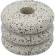 TOV Furniture Gabby Cream Speckled Stacked Candleholder-3