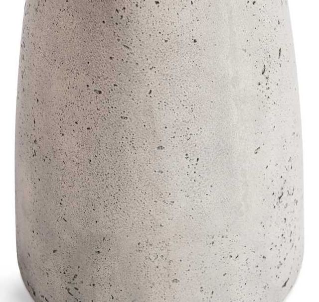 Classic Home Collins Light Gray 19" Outdoor Concrete Accent Table-4