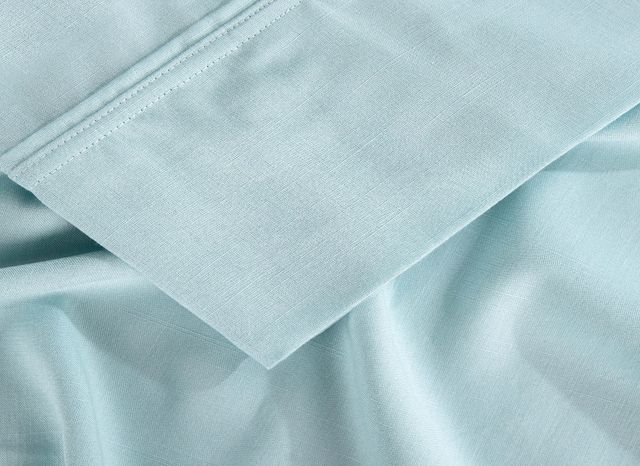BEDGEAR® Hyper-Linen™ Performance® 4-Piece Misty Blue Split King Sheet Set-3