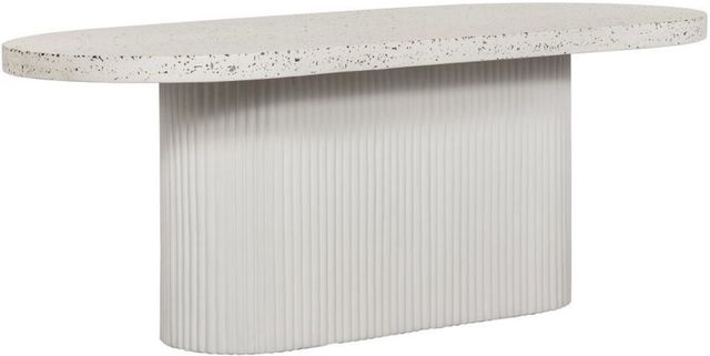 Moe's Home Collection Lyon White Outdoor Terrazzo Dining Table-0