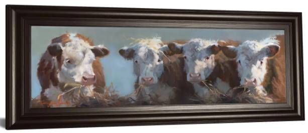 Classy Art Little Bull and the Babes by Carolyne Hawley Wall Art-1