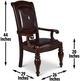 Steve Silver Co. Antoinette Brown Cherry Arm Chair-1