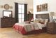 Signature Design by Ashley® Quinden 2-Piece Dark Brown Queen Panel Headboard Set-4