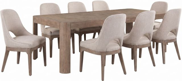 Liberty Furniture South Bend 9-Piece Burnished Clay/Gravel Rectangular Dining Set-0