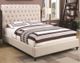 Coaster® Devon Beige Queen Upholstered Bed-1