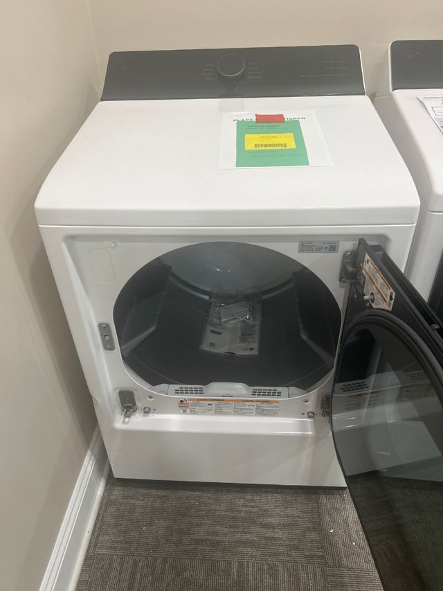OUT OF BOX LG 7.3 Cu. Ft. Alpine White Electric Dryer-1