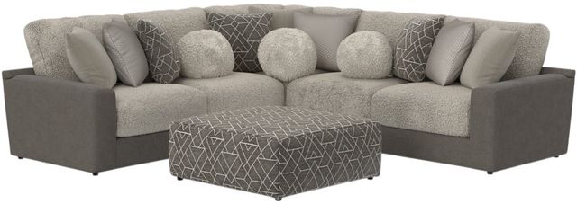 Jackson Furniture Canyon 4-Piece Fawn/Umber Modular Sectional and Ottoman-0