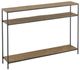 Currey & Company Lathi Brass Console Table with Black Base-0