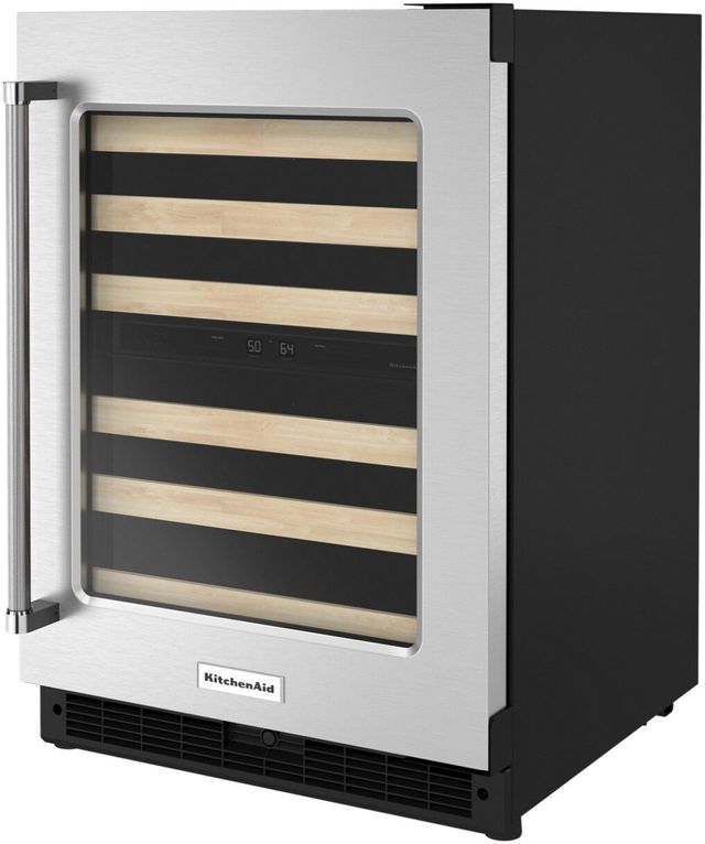 KitchenAid® 24" Stainless Steel Wine Cooler-3