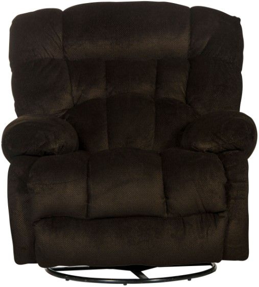 Catnapper® Daly Chocolate Chaise Swivel Glider Recliner-3