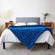 Hush Knit Navy Blue Weighted Blanket-2