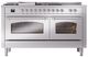 Ilve® Nostalgie II Series 60" Stainless Steel Pro Style Dual Fuel Range-0