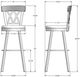 Amisco Customizable Brittany Swivel Spectator Stool-1