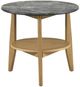 Coaster® Bradley Gray End Table with Natural Base-4