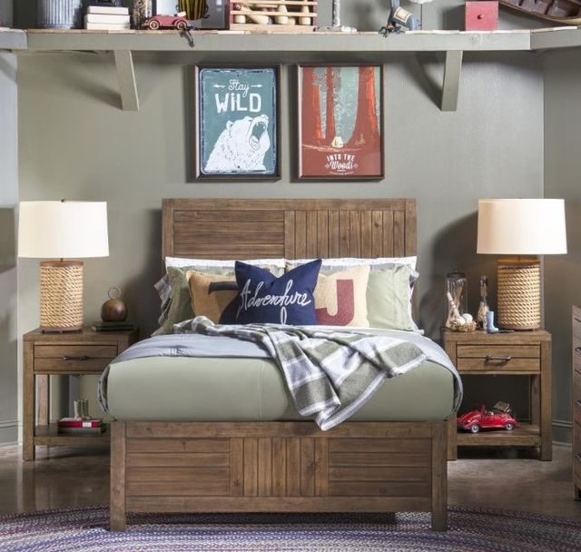 Legacy Classic Summer Camp Tree House Brown Youth Full Panel Bed-1