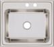 Elkay Lustertone® Classic Lustrous Satin 25" x 22" x 10-3/8" MR2-Hole Single Bowl Drop-In Sink-1