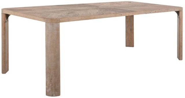 International Furniture Direct Balam Stained White Dining Table-0