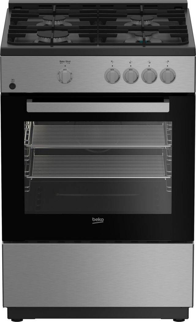 Beko 24" Stainless Steel Freestanding Gas Range