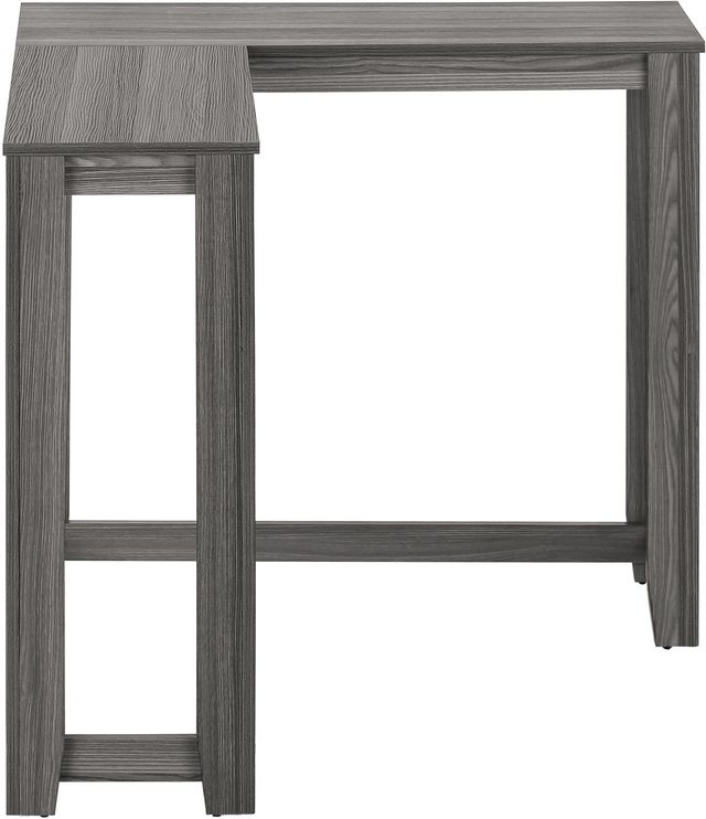 Monarch Specialties Inc. Gray 36" Corner Console Table-1