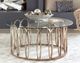 Coaster® Monett Glass Top Coffee Table with Chocolate Chrome Base-1