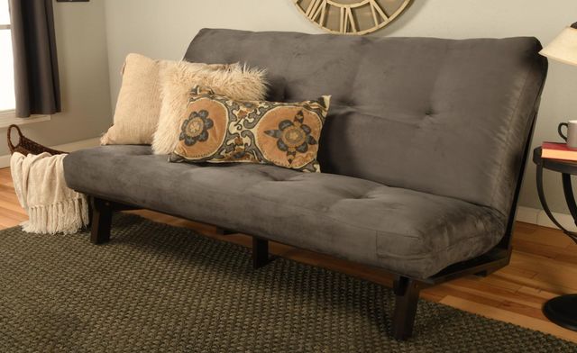 Kodiak Furniture Suede Gray 7" Foam Full Futon Mattress -1