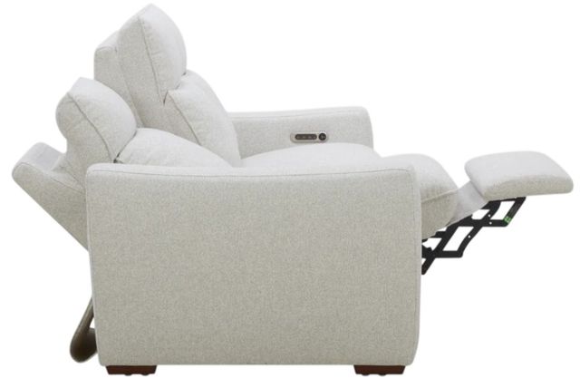 Flexsteel® Ava Silver Sand Fabric Power Reclining Sofa with Power Headrest and Lumbar-1