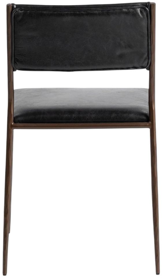 Classic Home Kayne 2-Piece Jet Black Dining Chair Set-4