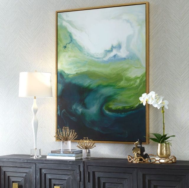 Uttermost® Corrie Lavelle Serene Green Framed Canvas-2