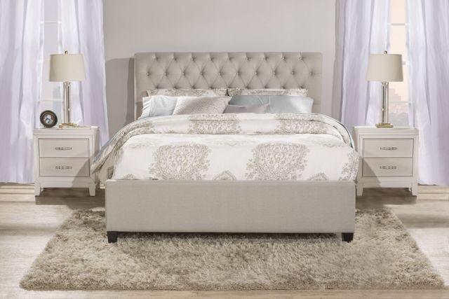 HH2 Home Napleton Dove Gray California King Upholstered Bed-1