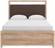 Signature Design by Ashley® Kinlanni Tan Queen Upholstered Panel Bed-2