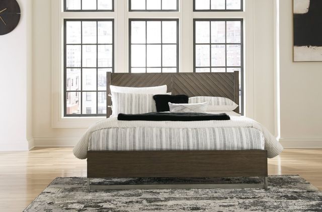 Ashley® Arkenton Grayish Brown King Panel Bed-4