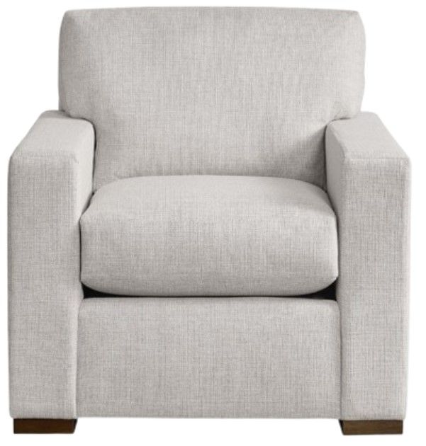 Bassett® Furniture Anson Chrome Track Arm Chair-1