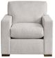 Bassett® Furniture Anson Chrome Track Arm Chair-1