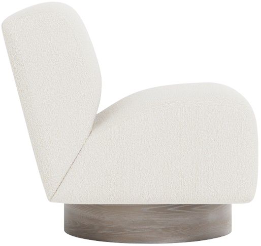 Bernhardt Marley Bernhardt Living White Swivel Chair-1