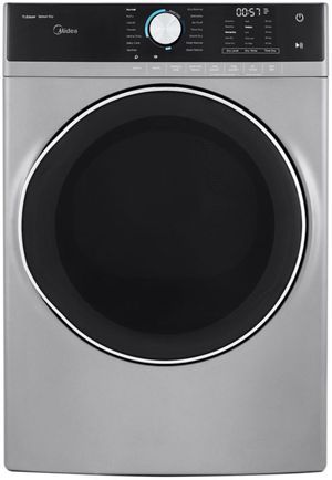 Midea® 8.0 Cu. Ft. Graphite Steel Front Load Electric Dryer