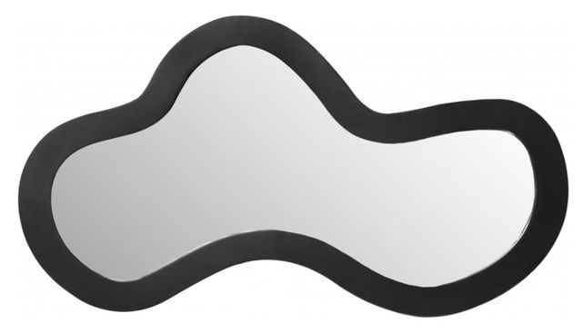 Meridian Furniture Oblique Matte Black 48" Accent Mirror-1