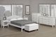 Titus Furniture White 39" Twin Platform Bed-1