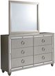Global Furniture USA Riley 4-Piece Silver Queen Panel Bedroom Set-2