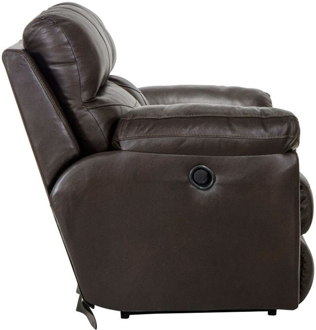 Catnapper® Costa Chocolate Leather Lay Flat Reclining Loveseat-4