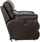 Catnapper® Costa Chocolate Leather Lay Flat Reclining Loveseat-4