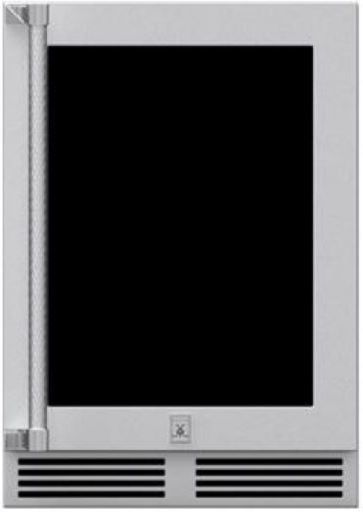 Hestan® Professional 24" 5 Cu. Ft. Steeletto Outdoor Dual Zone Refrigerator with Wine Storage-0