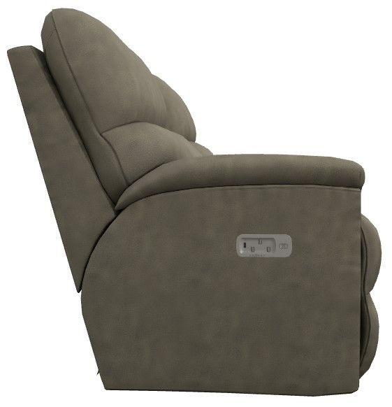 La-Z-Boy® Brooks Charcoal Power Reclining Loveseat with Console, Headrest, and Lumbar-2