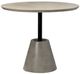 Dovetail Furniture Carigan Black/Dark Gray Concrete/Metal Outdoor Bistro Table-0